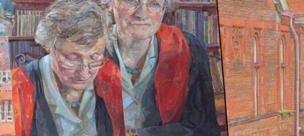 Portrait of Marilyn Strathern at Girton College